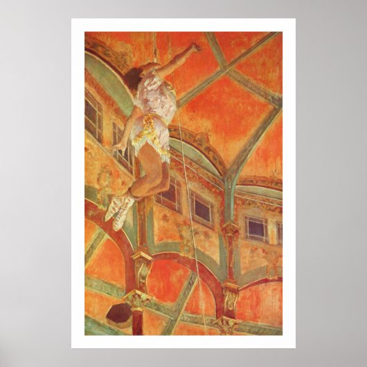 Degas: Miss Lala in de Cirque Fernando Poster (Voorkant)