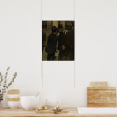 Degas - portretten op de beurs poster (Keuken)
