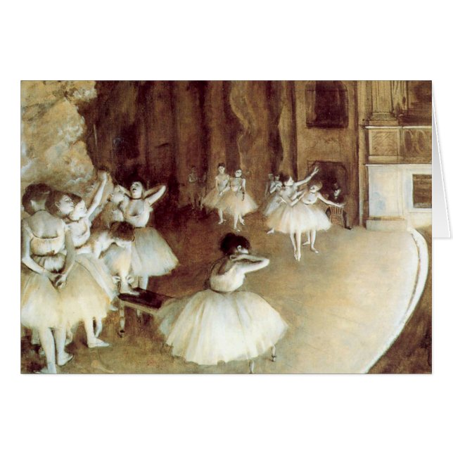Degas' Rehearsal on Stage (Voorkant Horizontaal)