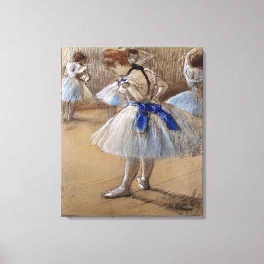 Degas Study of a Dancer Canvas Afdruk (Voorkant)