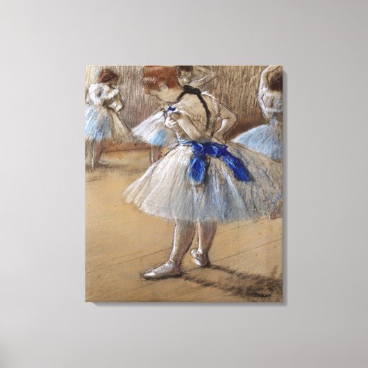 Degas Study of a Dancer Canvas Afdruk (Voorkant)