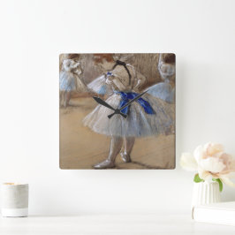Degas Study of a Dancer Vierkante Klok