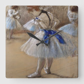 Degas Study of a Dancer Vierkante Klok (Voorkant)