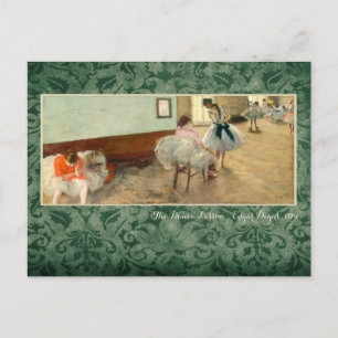 Degas "The Dance Lesson" Briefkaart