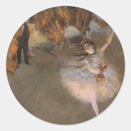 Degas The Star Ronde Sticker