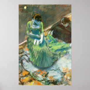 Degas - vóór de gordijn Call 1892 Poster