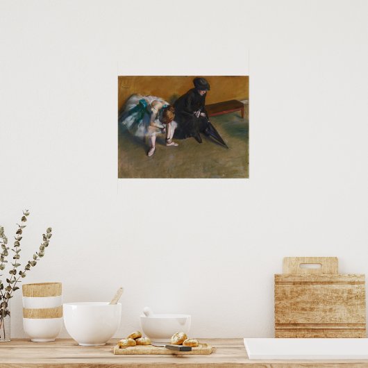 Degas - Wachten Poster (Keuken)