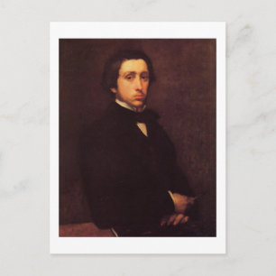 Degas zelfportret ansichtkaart briefkaart