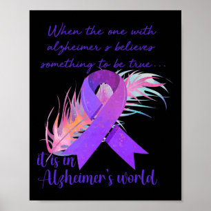 Degene met Alzheimer gelooft dat het in Alzheimer Poster