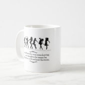 Degenen die dansend werden gezien, werden geacht k koffiemok (Voorkant links)