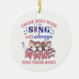 Degenen Die Willen Zingen - (Mannelijk) Keramisch Ornament