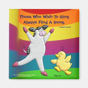 Degenen die willen zingen vinden altijd een lied magneet