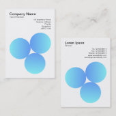 Dégradé 3 cercles 01 Carte de visite (Devant / Derrière)