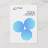 Dégradé 3 cercles 01 Carte de visite (Dos)
