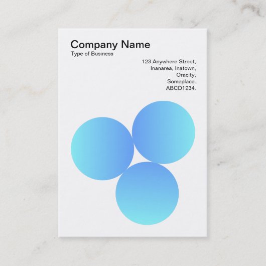 Dégradé 3 cercles 01 Carte de visite (Devant)