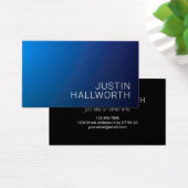 Dégradé bleu foncé moderne et texte modifiable min (Bureau)