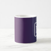 Dégradé Bleu Violet - Mug Café Monogramme (Centre)
