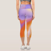 Dégradé | Coloré moderne Pastel Capri Leggings (Verso)