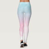 dégradé d'aquarelle ombre leggings (Dos)