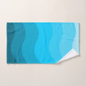 Dégradé des vagues bleues (Serviette à main)