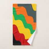 Dégradé des vagues océaniques ondulées de couleur  (Serviette à main)