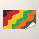 Dégradé des vagues océaniques ondulées de couleur  (Serviette à main)