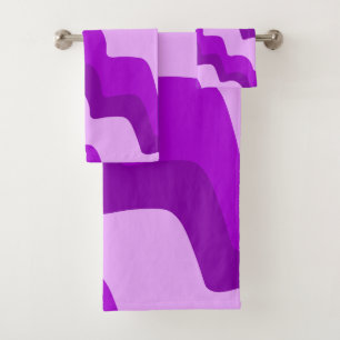 Dégradé des vagues ondulées violettes de l'océan
