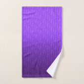 Dégradé du lilas néon. (Serviette à main)