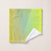 Dégradé géométrique jaune moderne (Gant de toilette)