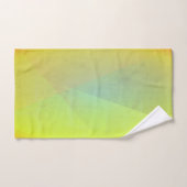 Dégradé géométrique jaune moderne (Serviette à main)