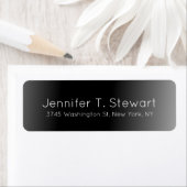 Degrade Grijs Trendy Modern Professioneel Elegant Etiket (Insitu)