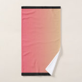 Dégradé Jaune Rose Pastel  (Serviette à main)