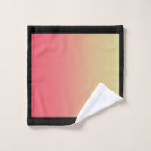 Dégradé Jaune Rose Pastel  (Gant de toilette)