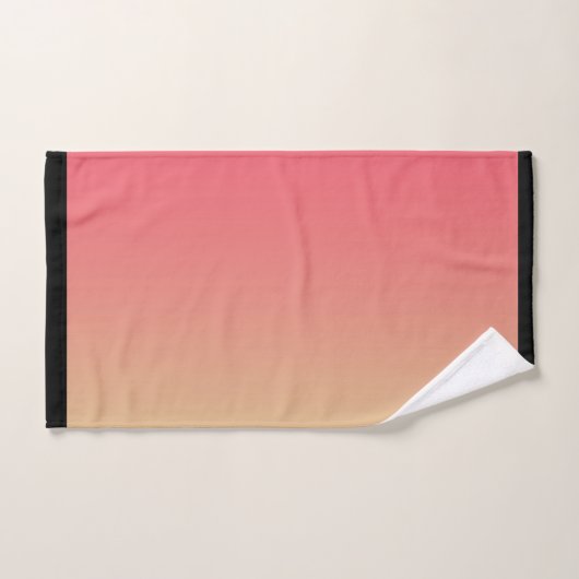 Dégradé Jaune Rose Pastel  (Serviette à main)
