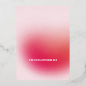 Dégradé minimal Enregistrer la carte de date (Verso)