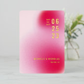 Dégradé minimal Enregistrer la carte de date (Debout devant)