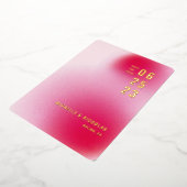 Dégradé minimal Enregistrer la carte de date (Rotation)