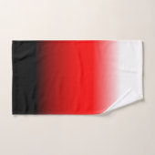 Dégradé noir, rouge et blanc (Serviette à main)