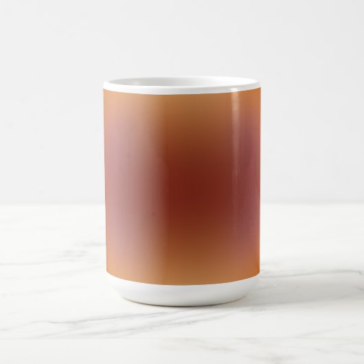 dégradé orange marron sans forme sur tasse (Centre)