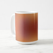 dégradé orange marron sans forme sur tasse (Devant gauche)