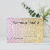 Dégradé Pailleté RSVP Or et Rose (Debout devant)