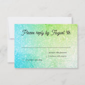 Dégradé Pailleté RSVP Turquoise Lime (Devant)