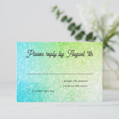 Dégradé Pailleté RSVP Turquoise Lime (Debout devant)