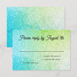 Dégradé Pailleté RSVP Turquoise Lime