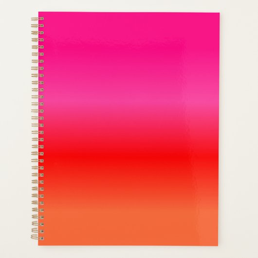 Dégradé rose, rouge et orange (Devant)