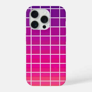 Dégradé Rose Violet Grille Motif Géométrique