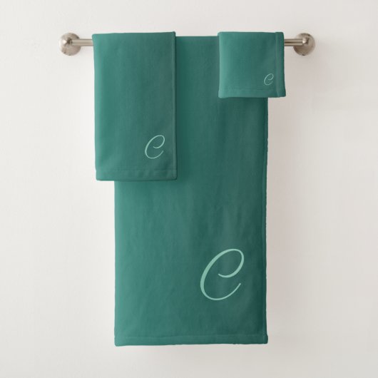 Dégradé Turquoise avec monogramme personnalisé (En situation)