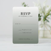 Dégradé Vert Minimaliste RSVP (Debout devant)