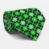 Degré de Cravate du Jacquard vert (Roulé)