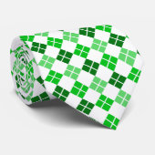 Degré de Cravate sur mesure du Jacquard vert (Roulé)